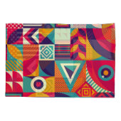 ポップ・アートの抽象芸術幾何形状、シームレスなパターン。 枕カバー (裏面)