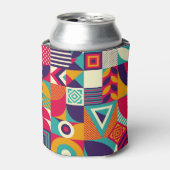 ポップ・アートの抽象芸術幾何形状、シームレスなパターン。 缶クーラー (缶正面)