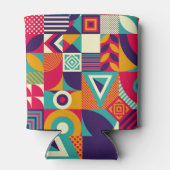 ポップ・アートの抽象芸術幾何形状、シームレスなパターン。 缶クーラー (裏面)