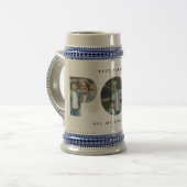 ポップ・アートの数々のモダンタイポグラフィエレガント黒 ビールジョッキ (正面左)