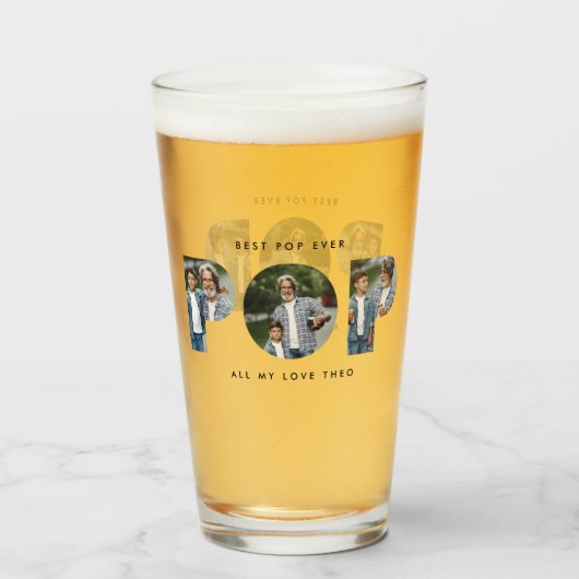 ポップ・アートの数々のモダンタイポグラフィエレガント タンブラーグラス (ドリンク正面)