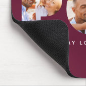 ポップ・アートの数々の写真がモダン燃えエレガントた マウスパッド (コーナー)