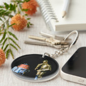 ポップ・アートの文化玩具写真設計 キーホルダー (正面右)