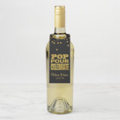 ポップ・アートの注祝 | フェイク金ゴールドグリッター ボトルネックタグ (ボトル)