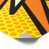 ポップ・アートの漫画ブックアポップ・アートのートカッコいいレトロトレンディー ポスター (角)