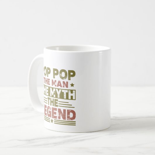 ポップ・アートの父の日という伝説の人 コーヒーマグカップ (正面左)