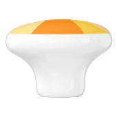 ポップ・アートの第60ファンキー条幾何モダン光線(オレンジ) セラミックノブ (側面)