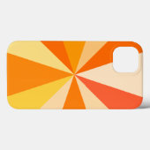 ポップ・アートの第60ファンキー条幾何モダン光線(オレンジ) Case-Mate iPhoneケース (裏面 (横))