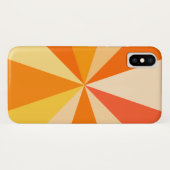 ポップ・アートの第60ファンキー条幾何モダン光線(オレンジ) Case-Mate iPhoneケース (裏面(横))