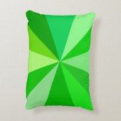 ポップ・アートの第60モダンファンキー条幾何線(緑) アクセントクッション (裏面(縦))