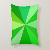 ポップ・アートの第60モダンファンキー条幾何線(緑) アクセントクッション (正面(垂直))