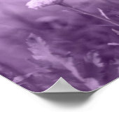 ポップ・アートの紫プリント ポスター (角)