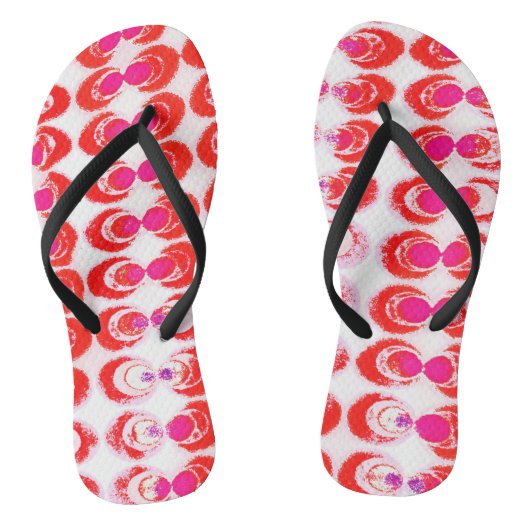 ポップ・アートの織物 ビーチサンダル (ソール)