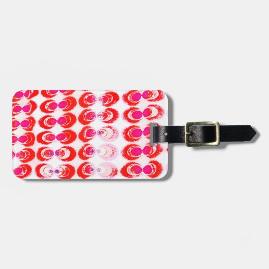 ポップ・アートの織物 ラゲッジタグ (正面横)