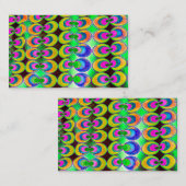 ポップ・アートの織物 名刺 (正面/裏面)