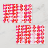 ポップ・アートの織物 名刺 (正面/裏面)