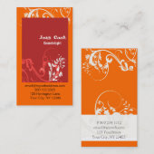 ポップ・アートの美容師&化粧 名刺 (正面/裏面)