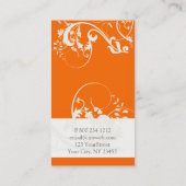 ポップ・アートの美容師&化粧 名刺 (裏面)