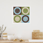 ポップ・アートの航空管制 ポスター (キッチン)