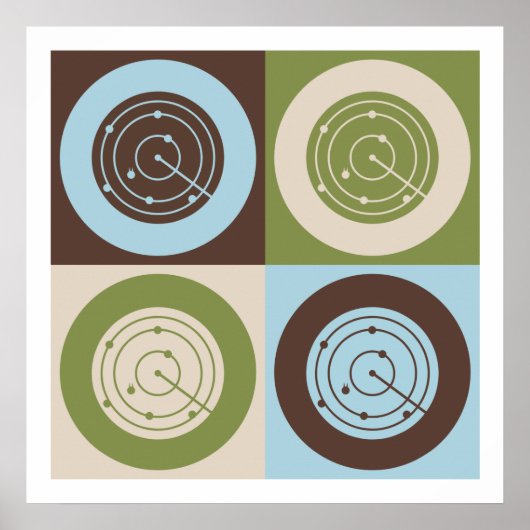 ポップ・アートの航空管制 ポスター (正面)