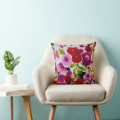 ポップ・アートの色はっきりしたのInky Water色の花の クッション (椅子)