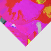 ポップ・アートの花 薄葉紙 (詳細)