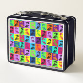 ポップ・アートの芸者の広場 メタルランチボックス (裏面)