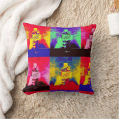 ポップ・アートの芸術ボトル クッション (ブランケット)