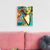 ポップ・アートの芸 キャンバスプリント (インサイチュ (リビング))