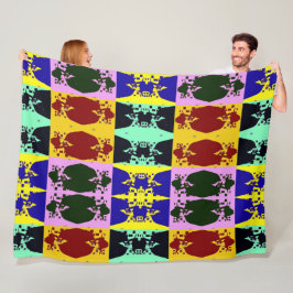 ポップ・アートの芸 フリースブランケット