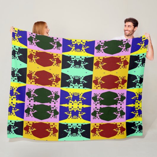 ポップ・アートの芸 フリースブランケット (インサイチュ)