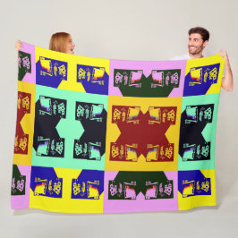 ポップ・アートの芸 フリースブランケット