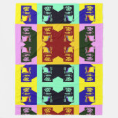 ポップ・アートの芸 フリースブランケット (正面)