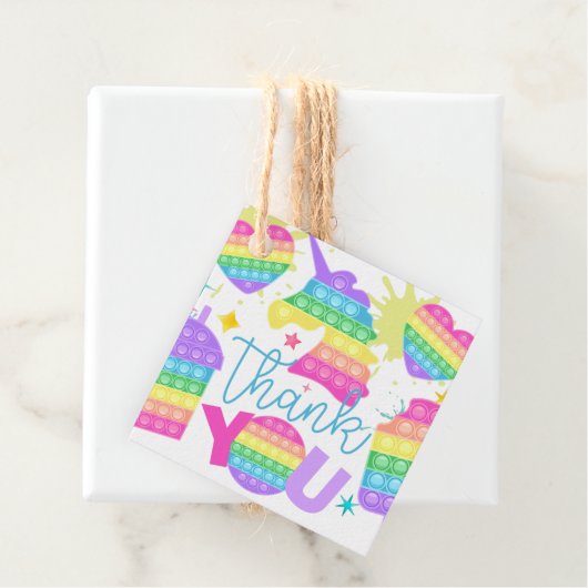 ポップ・アートの誕生日ありがとう フェイバータグ (インサイチュ)