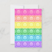 ポップ・アートの誕生日パーソナライズされた サンキューカード (裏面)