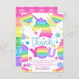 ポップ・アートの誕生日パーソナライズされた サンキューカード