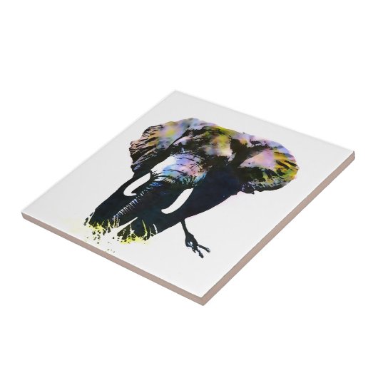 ポップ・アートの象 タイル (側面)