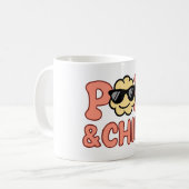 ポップ・アートの&チル コーヒーマグカップ (正面左)