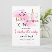 ポップ・アートの.フィズ。クリンク。バチェロレッテ 招待状 (スタンド正面)