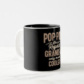 ポップ・アートの-ポップ・アートの – 通常の大御所にクール対するひねり ツートーンマグカップ (正面左)