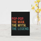ポップ・アートの – 男ポップ・アートの神話レジェンドパパおじいちゃん父の日 カード (黄色い花)