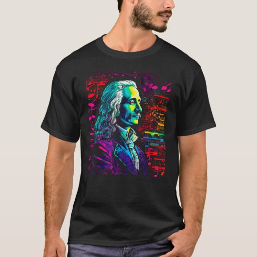 ポップ・アートのAntonio Vivaldi Music Composer Tシャツ (正面)