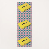 ポップ・アートのArtイエローカセットテープ ヨガマット (正面)