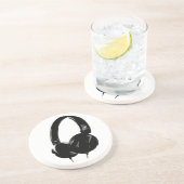 ポップ・アートのArtヘッドフォン コースター (側面)