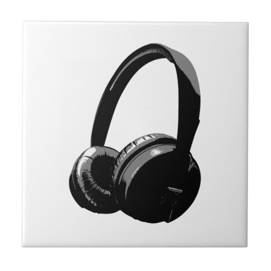 ポップ・アートのArtヘッドフォン タイル (正面)