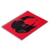 ポップ・アートのArtヘッドフォン ノートブック (左側)