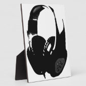 ポップ・アートのArtヘッドフォン フォトプラーク (側面)