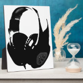 ポップ・アートのArtヘッドフォン フォトプラーク (側面)