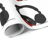 ポップ・アートのArtヘッドフォン ラッピングペーパー (ロールコーナー)