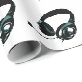 ポップ・アートのArtヘッドフォン ラッピングペーパー (ロールコーナー)